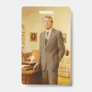 James Earl Carter Painted US-Präsident Portrait Ausweis