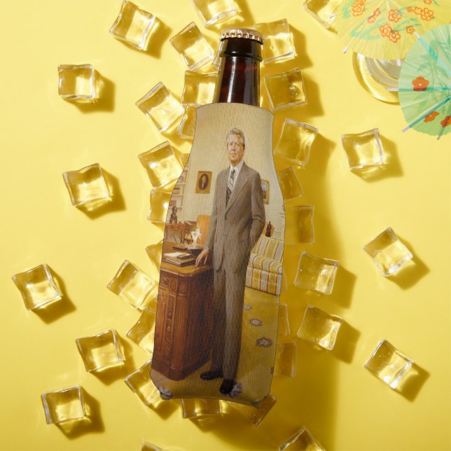 James Earl Carter Painted US-Präsident Portrait Flaschenkühler (In Situ Sommer)