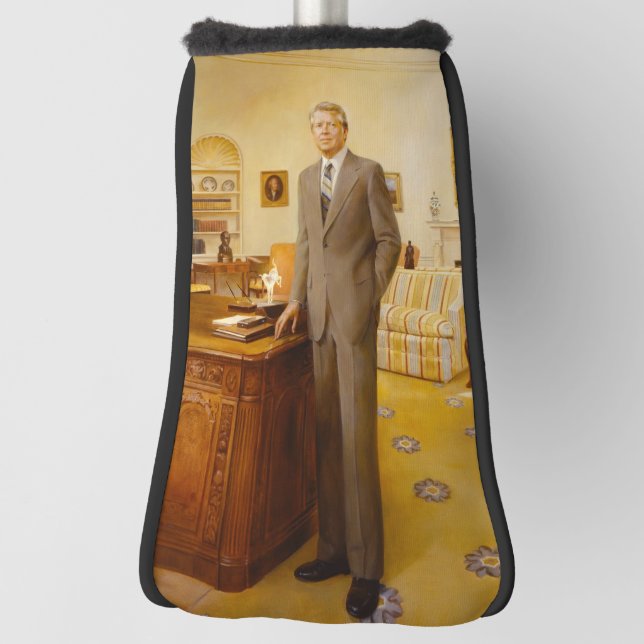 James Earl Carter Painted US-Präsident Portrait Golf Headcover (Rotieren 90)