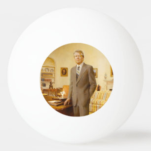 James Earl Carter Painted US-Präsident Portrait Tischtennisball