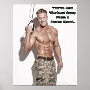 James Ellis - glückliches Trainings-Plakat Poster