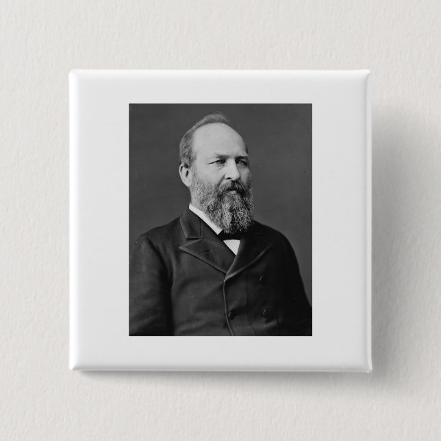 James Garfield 20. Präsident Button (Vorderseite)