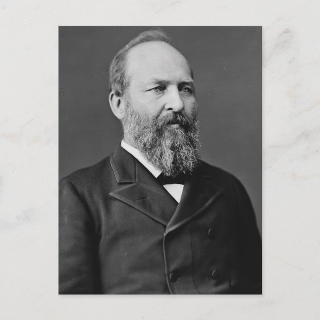 James Garfield 20. Präsident Postkarte (Vorderseite)