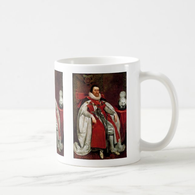 James I von Daniel Mytens Coffee Tasse (Rechts)