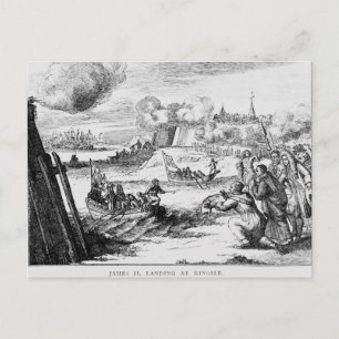 James II Landing at Kinsale, 12 März 1689 Postkarte