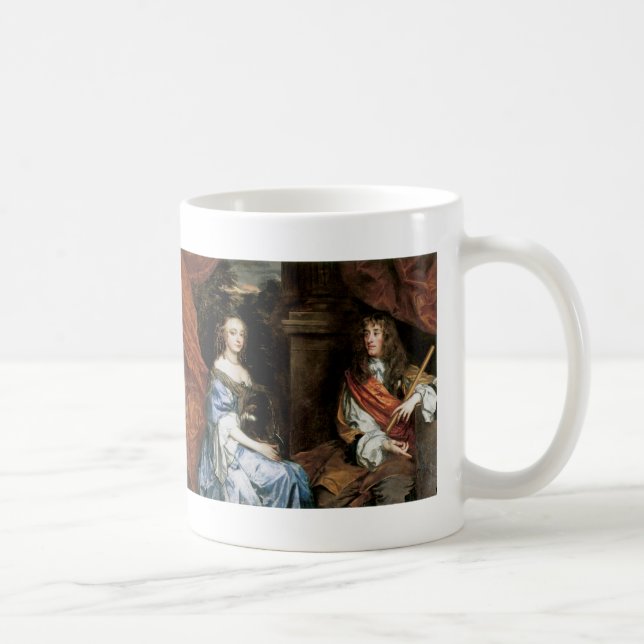 James II. und Anne Hyde von Sir Peter Lely Coffee  Kaffeetasse (Rechts)