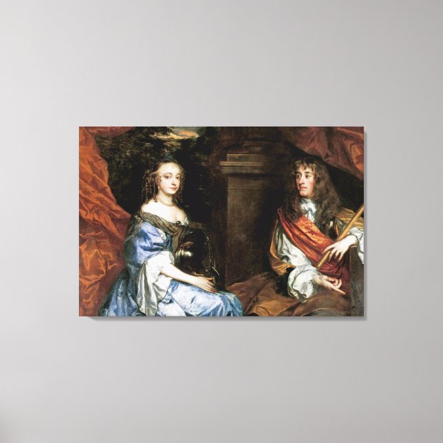 James II. und Anne Hyde von Sir Peter Lely Leinwanddruck (Vorderseite)