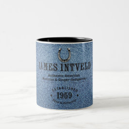 James Intveld Blue Denim Mug  Zweifarbige Tasse