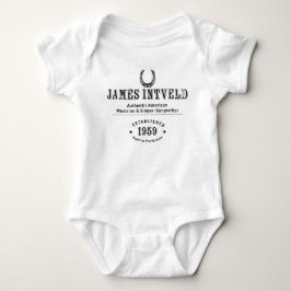 James Intveld Horseshoe Est. 1959 Baby Strampler