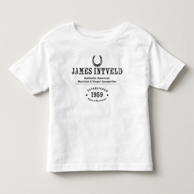 James Intveld Horseshoe Est. 1959 Kleinkind T-shirt (Vorderseite)