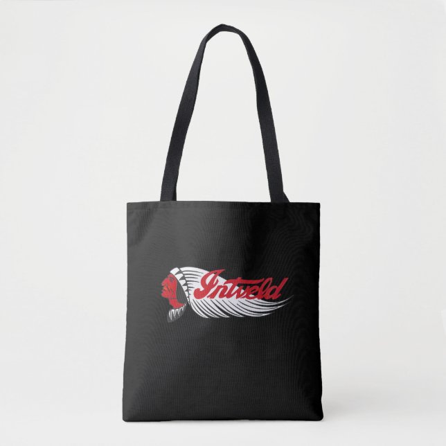 James Intveld Vintage Motorcycle Logo Black Tasche (Vorderseite)