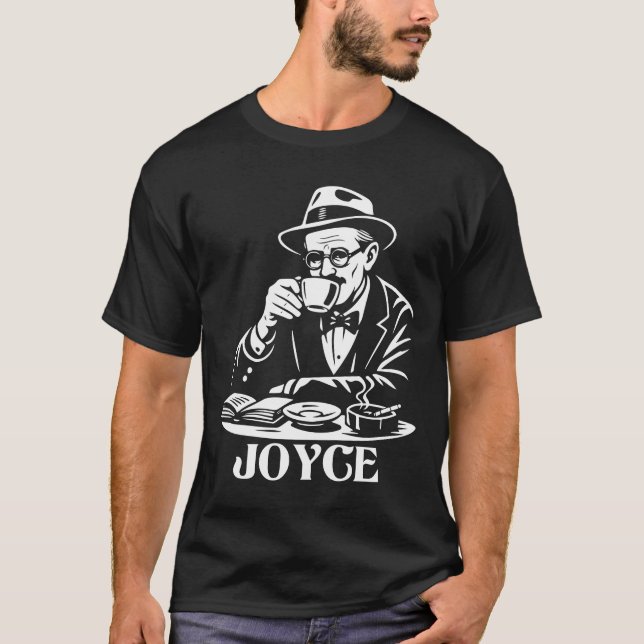 James Joyce Café Retro Reader T-Shirt (Vorderseite)