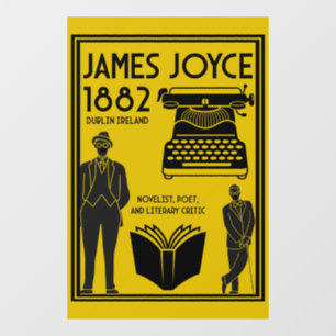 James Joyce Dublin Irland Fensteraufkleber