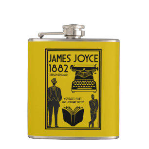 James Joyce Dublin Irland Flachmann