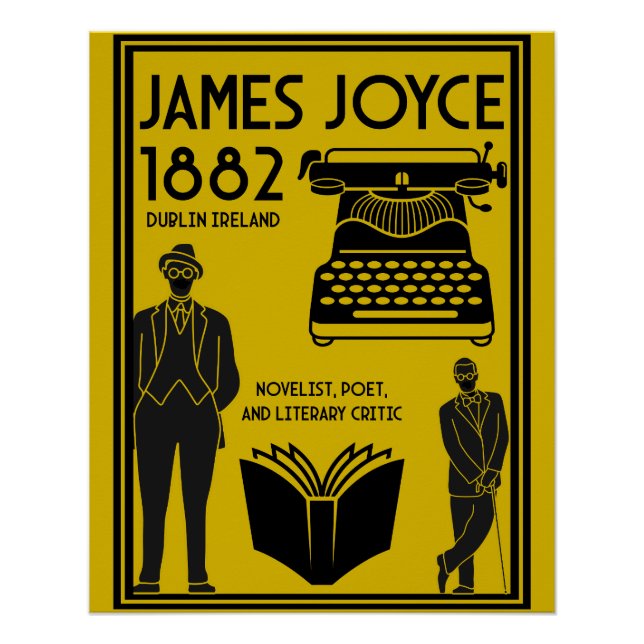 James Joyce Dublin Irland Poster (Vorderseite)