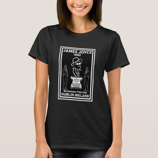 James Joyce Dublin Irland T-Shirt (Vorderseite)