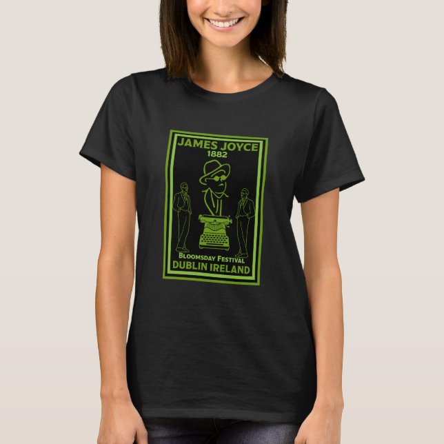 James Joyce Dublin Irland T-Shirt (Vorderseite)