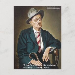 James Joyce "Fehler/Portale" Zitat Geschenke & Kar Postkarte
