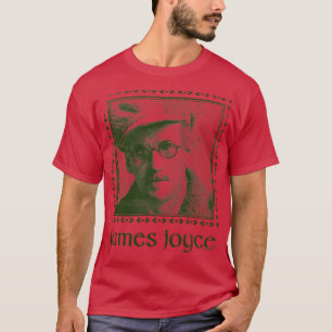 James Joyce Retro Faded Style Fan Design T-Shirt