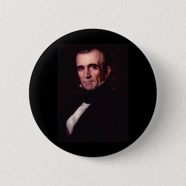 James K. Polk 11. US-Präsident Button (Vorderseite)