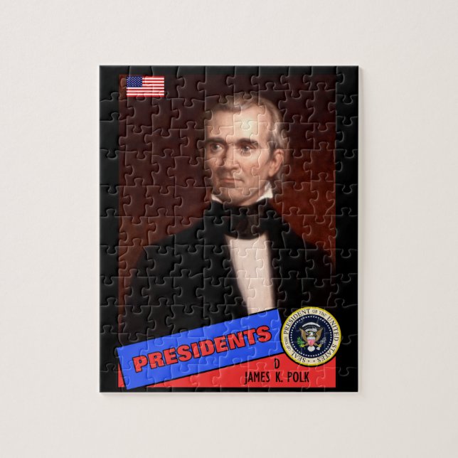 James K. Polk Baseball Card (Vertikal)
