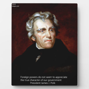 James K. Polk zum Zitat Fotoplatte