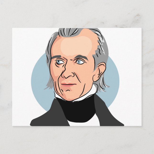 James Knox Polk Postkarte (Vorderseite)