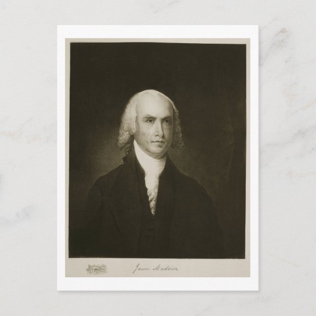 James Madison, 4. Präsident der Vereinigten Staate Postkarte (Vorderseite)