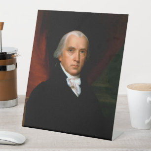 James Madison 4. Präsident der Vereinigten Staaten Sockelschild