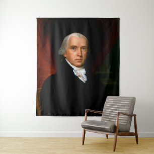 James Madison 4. Präsident der Vereinigten Staaten Wandteppich
