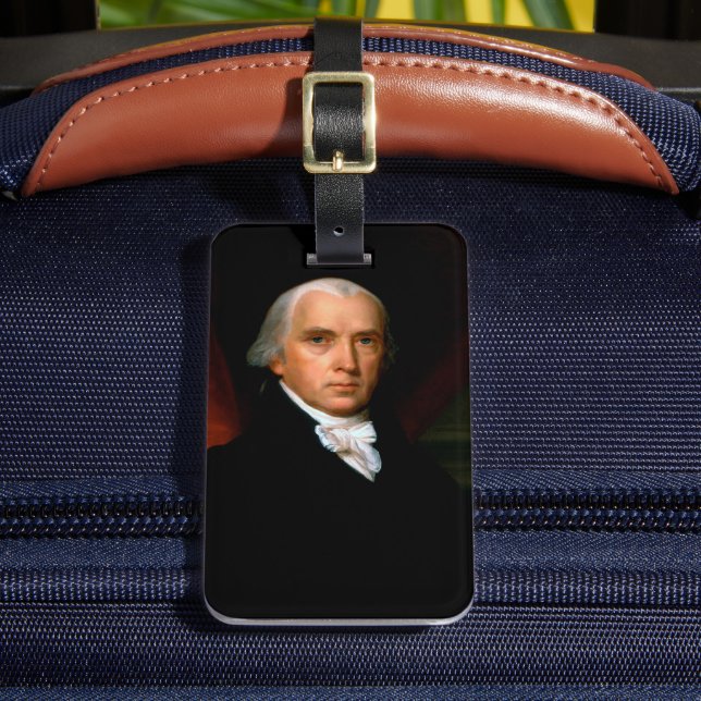 James Madison, 4. Präsident: Koloniales Amerika Gepäckanhänger (Vorderseite Insitu 2)