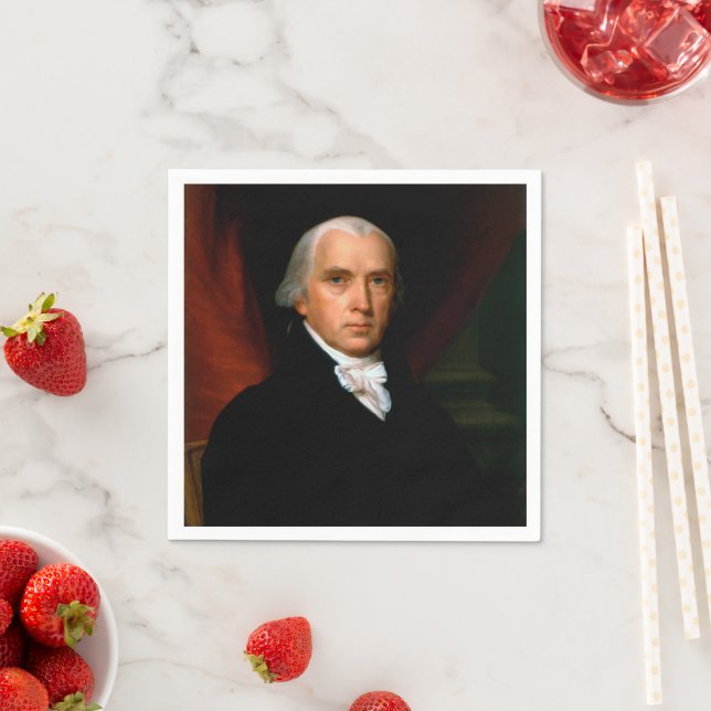James Madison, 4. Präsident: Koloniales Amerika Serviette (Beispiel)