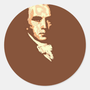 James Madison 4 Runder Aufkleber