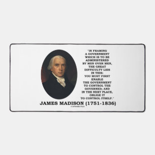 James Madison: Eine Regierung dazu bringen, sich s Schreibtischunterlage