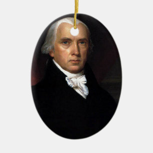 James Madison Keramik Ornament
