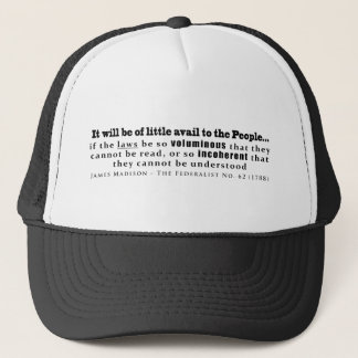 James Madison The Federalist No. 62 (1788) Truckerkappe
