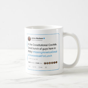 James Madison tweetet VerfassungsCovfefe Kaffeetasse