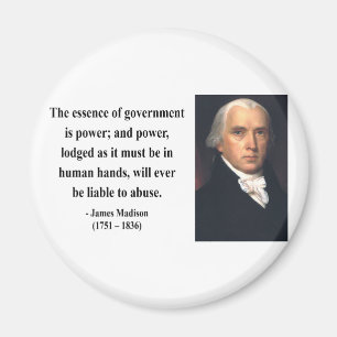 James Madison Zitat 5b Magnet