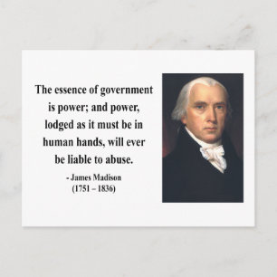 James Madison Zitat 5b Postkarte