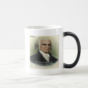 James Madison Zitat "Philosophie/gesunder Menschen Verwandlungstasse