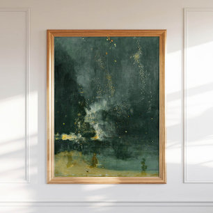 James McNeill Whistler Nocturne in Black and Gold Poster