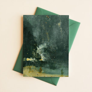 James McNeill Whistler Nocturne in Black and Gold Postkarte