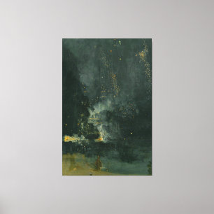James McNeill Whistler - Nocturne in Black Gold Leinwanddruck