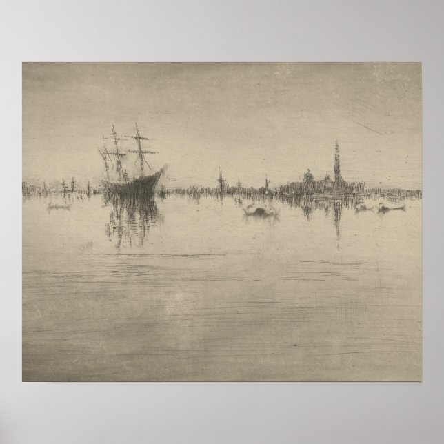 James McNeill Whistler - Nocturne Poster (Vorne)