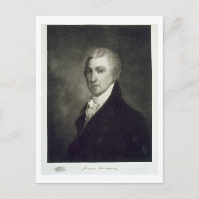 James Monroe, 5. Präsident der Vereinigten Staaten Postkarte (Vorderseite)
