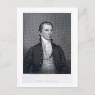 James Monroe, graviert von Asher Brown Durand (179 Postkarte