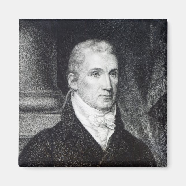 James Monroe, graviert von Thomas Gimbrede Magnet (Vorne)
