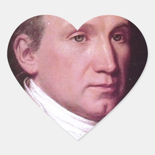 James Monroe Herz-Aufkleber (Vorderseite)