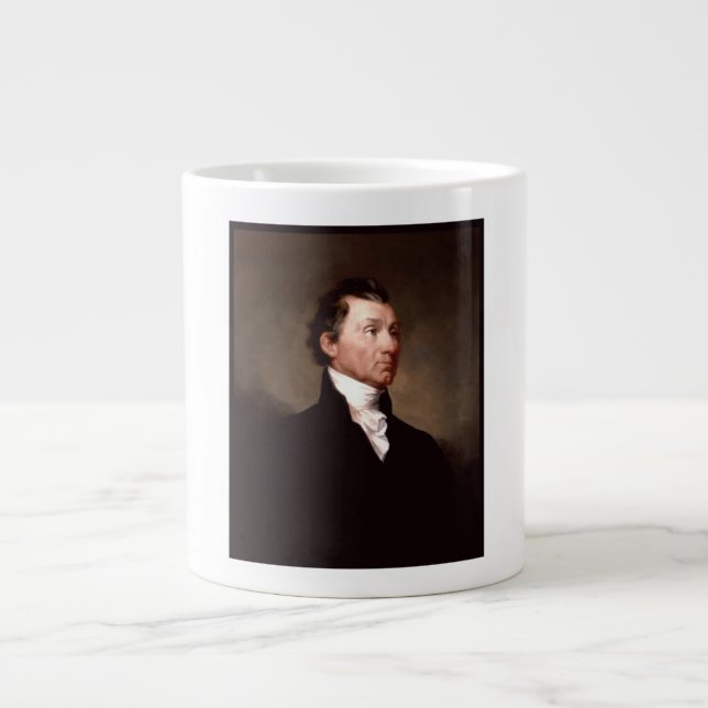 James Monroe Portrait, früherer amerikanischer Prä Jumbo-Tasse (Vorderseite)
