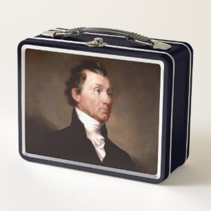 James Monroe Portrait, früherer amerikanischer Prä Metall Brotdose